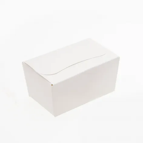 Assembled.webp 250g Fold Flat Ballotin; Gloss White - Bag of 50